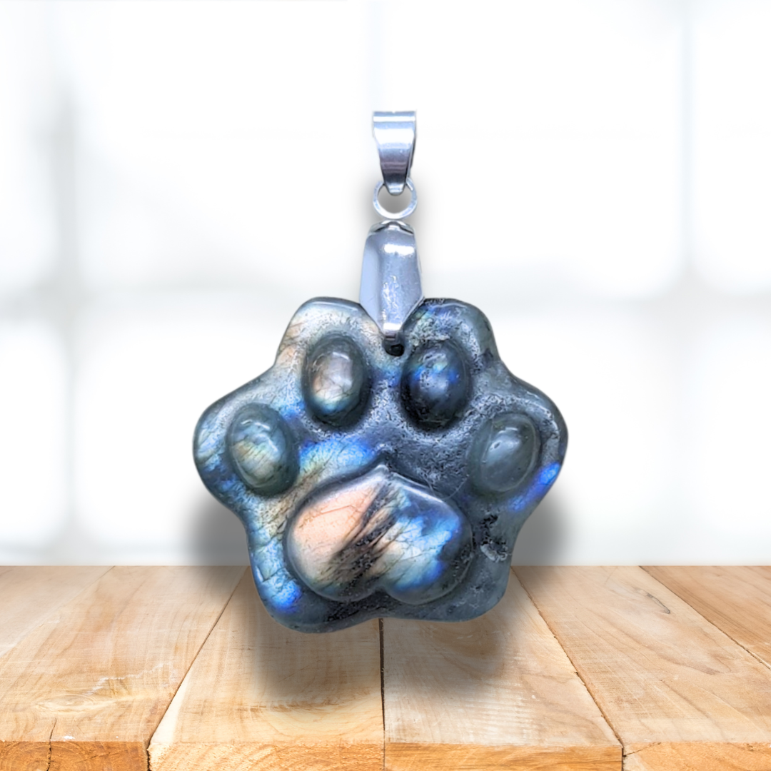 Pendentif patte en Labradorite (PE2022-1) - ENAE Minéraux