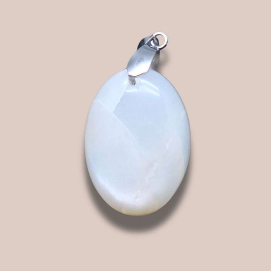 Pendentif en Pierre de Lune blanche (PE1744)