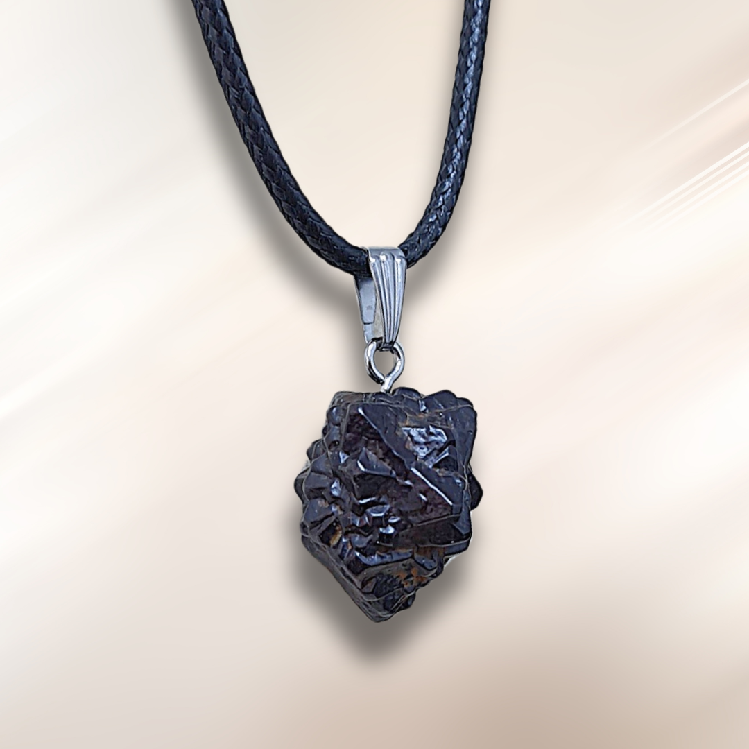 Pendentif en Pierre de Prophétie - Goethite / Marcassite (PE2023-2)