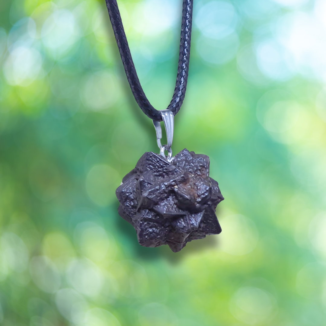 Pendentif en Pierre de Prophétie - Goethite / Marcassite (PE2023-3)