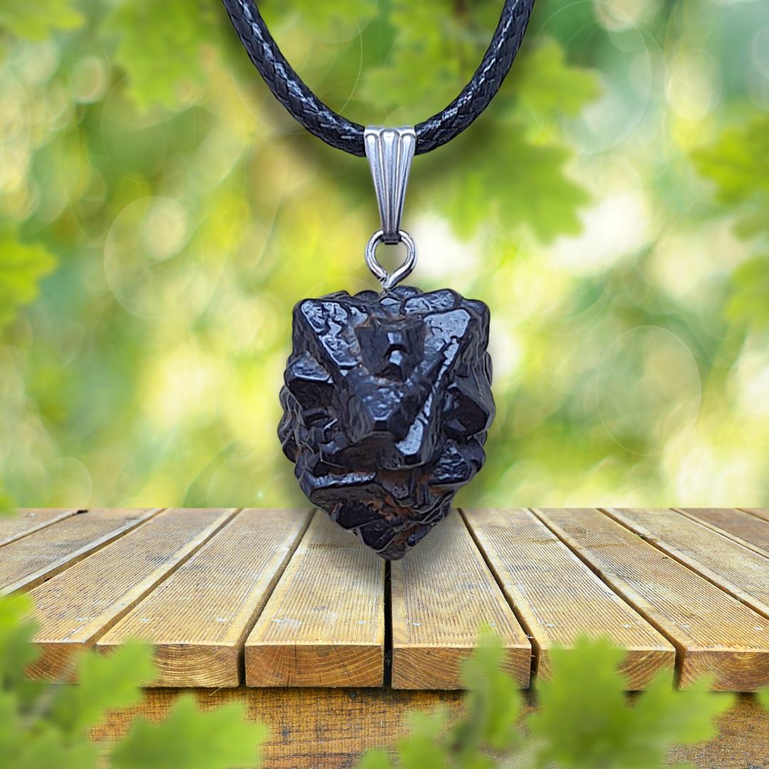 Pendentif en Pierre de Prophétie - Goethite / Marcassite (PE2023-2)