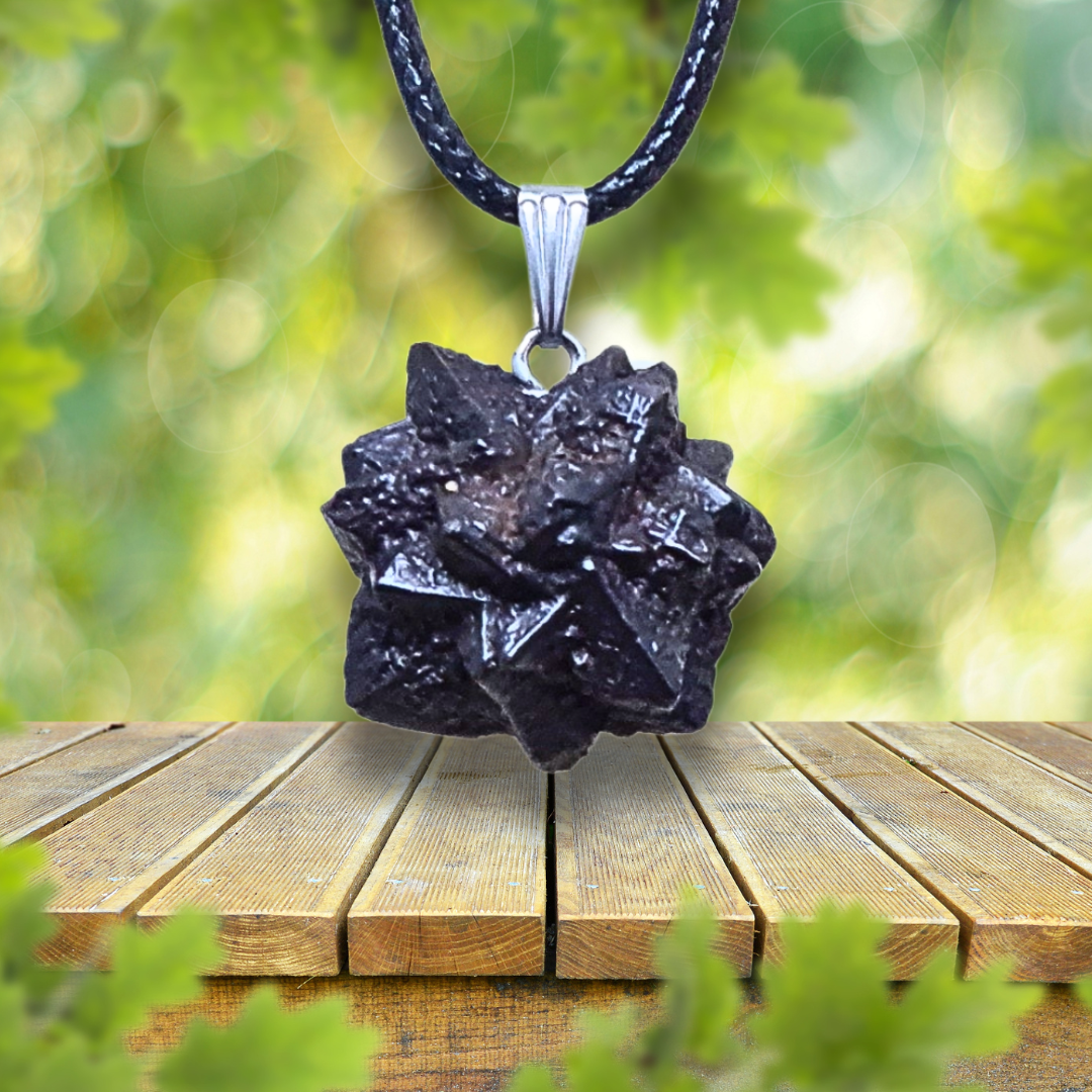 Pendentif en Pierre de Prophétie - Goethite / Marcassite (PE2023-3)