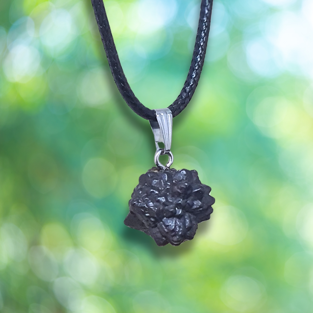 Pendentif en Pierre de Prophétie - Goethite / Marcassite (PE2023-1)