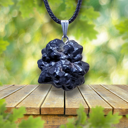 Pendentif en Pierre de Prophétie brute - Goethite / Marcassite (PE2023-5)