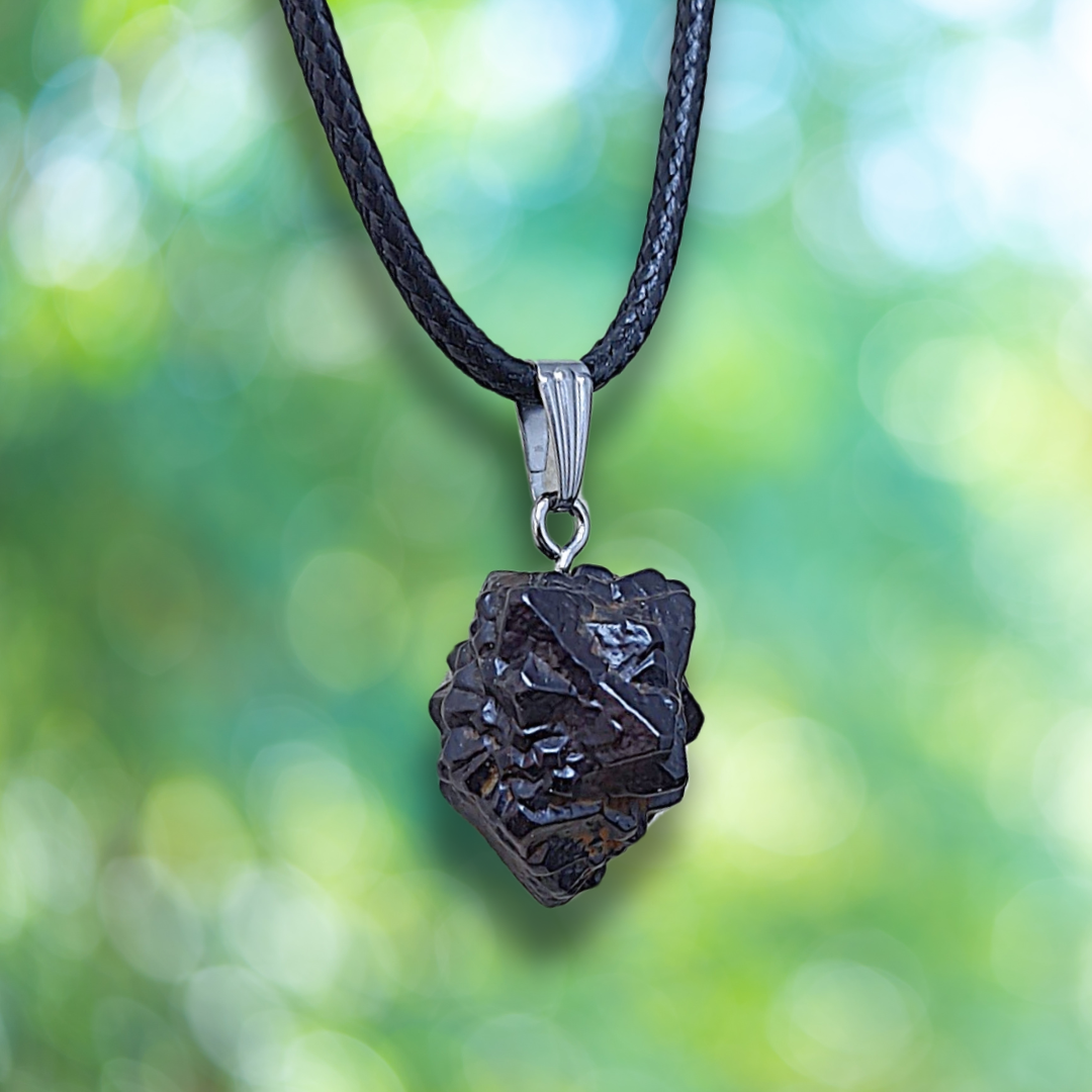 Pendentif en Pierre de Prophétie - Goethite / Marcassite (PE2023-2)