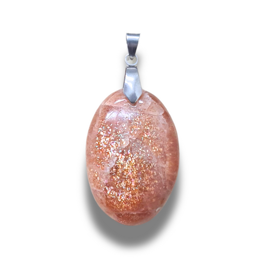 Pendentif en Pierre de Soleil (PE1907-1) - ENAE Minéraux