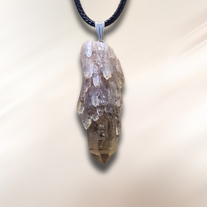 Pendentif en pointe de Citrine brute (PE2031-2)