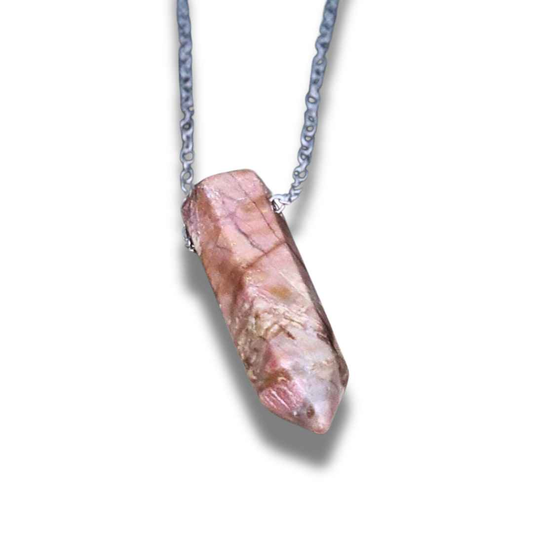 Pendentif en pointe de Rhodonite (PE1622-5)