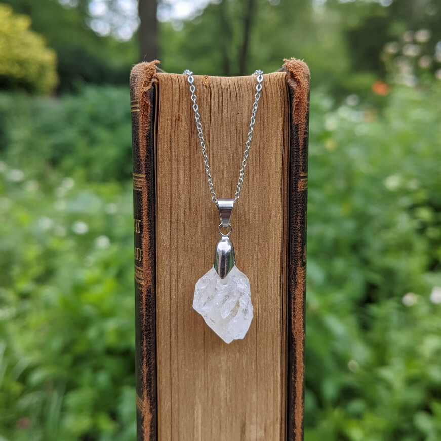 Pendentif en Quartz à âme brut (PE1928)