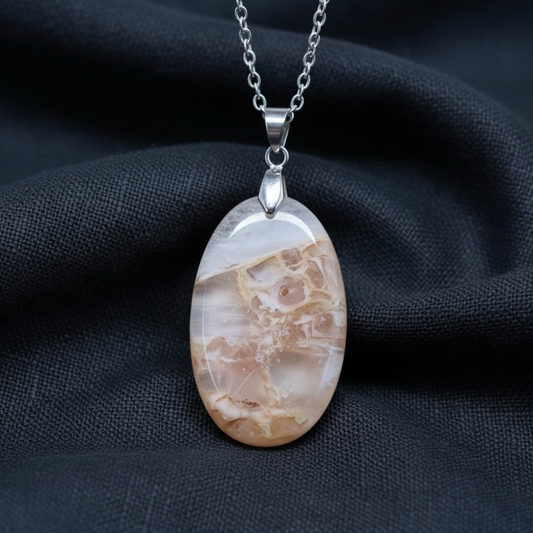 Pendentif en Quartz à inclusions (PE1160-3)