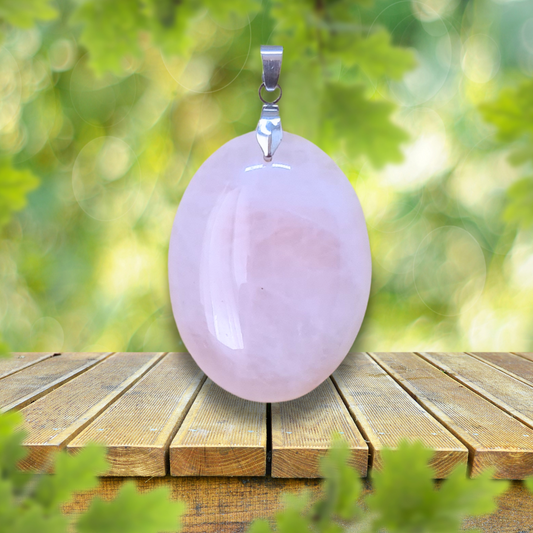 Pendentif en Quartz rose (PE1993-1)