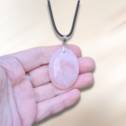 Pendentif en Quartz rose (PE1993-1)