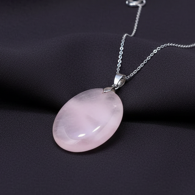 Pendentif en Quartz rose (PE1993-2)
