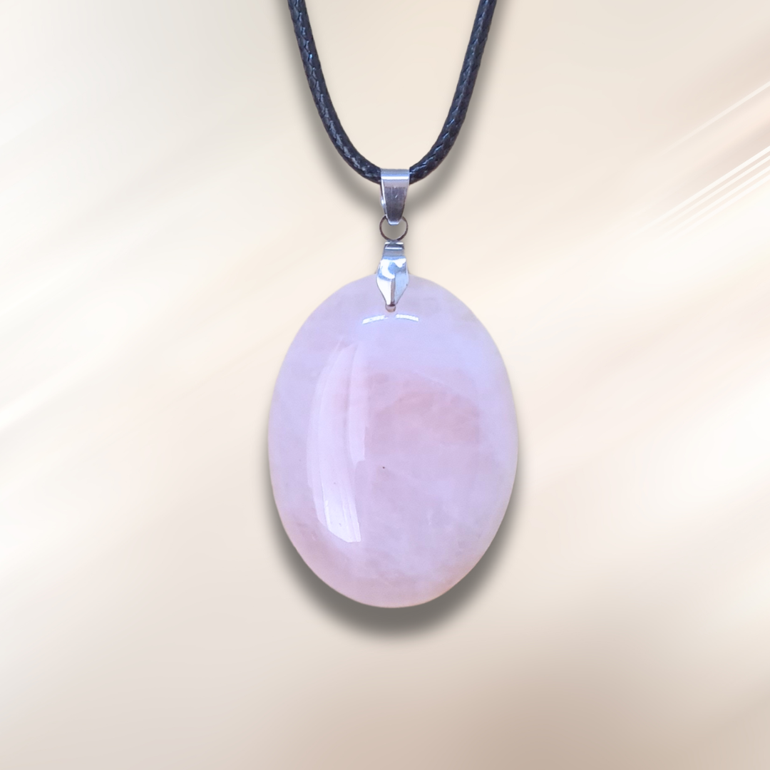 Pendentif en Quartz rose (PE1993-1)