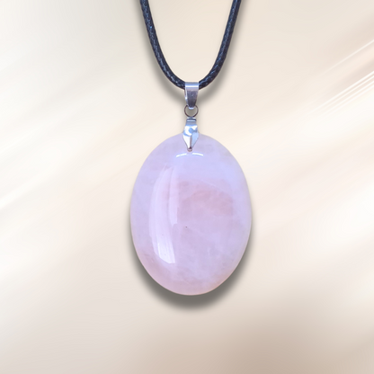 Pendentif en Quartz rose (PE1993-1)