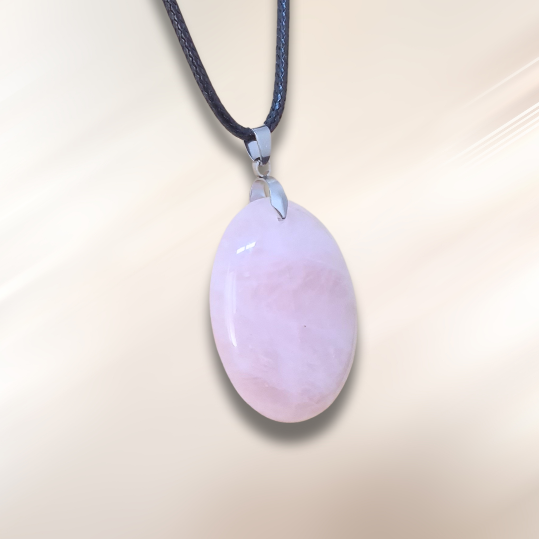 Pendentif en Quartz rose (PE1993-1)