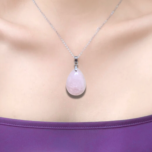 Pendentif en Quartz rose (PE2098)
