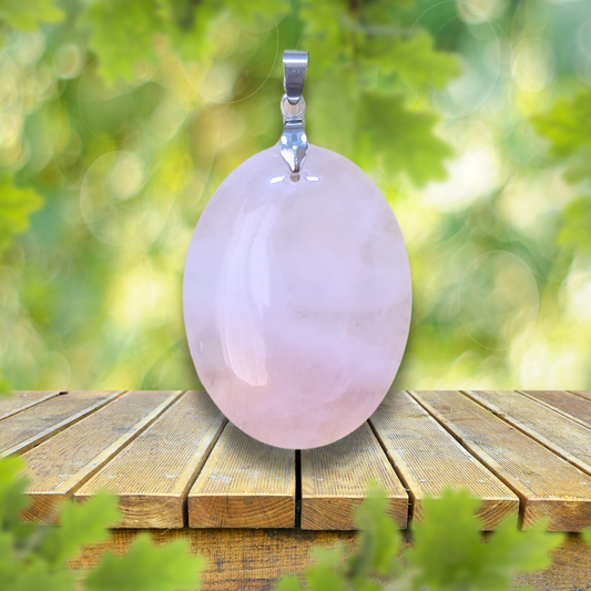 Pendentif en Quartz rose (PE1993-2)