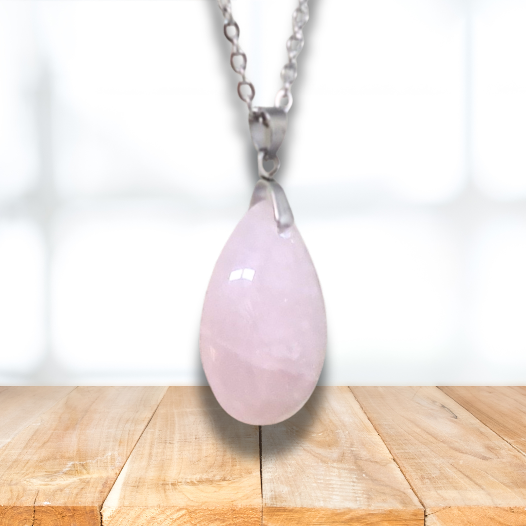 Pendentif en Quartz rose (PE2098)