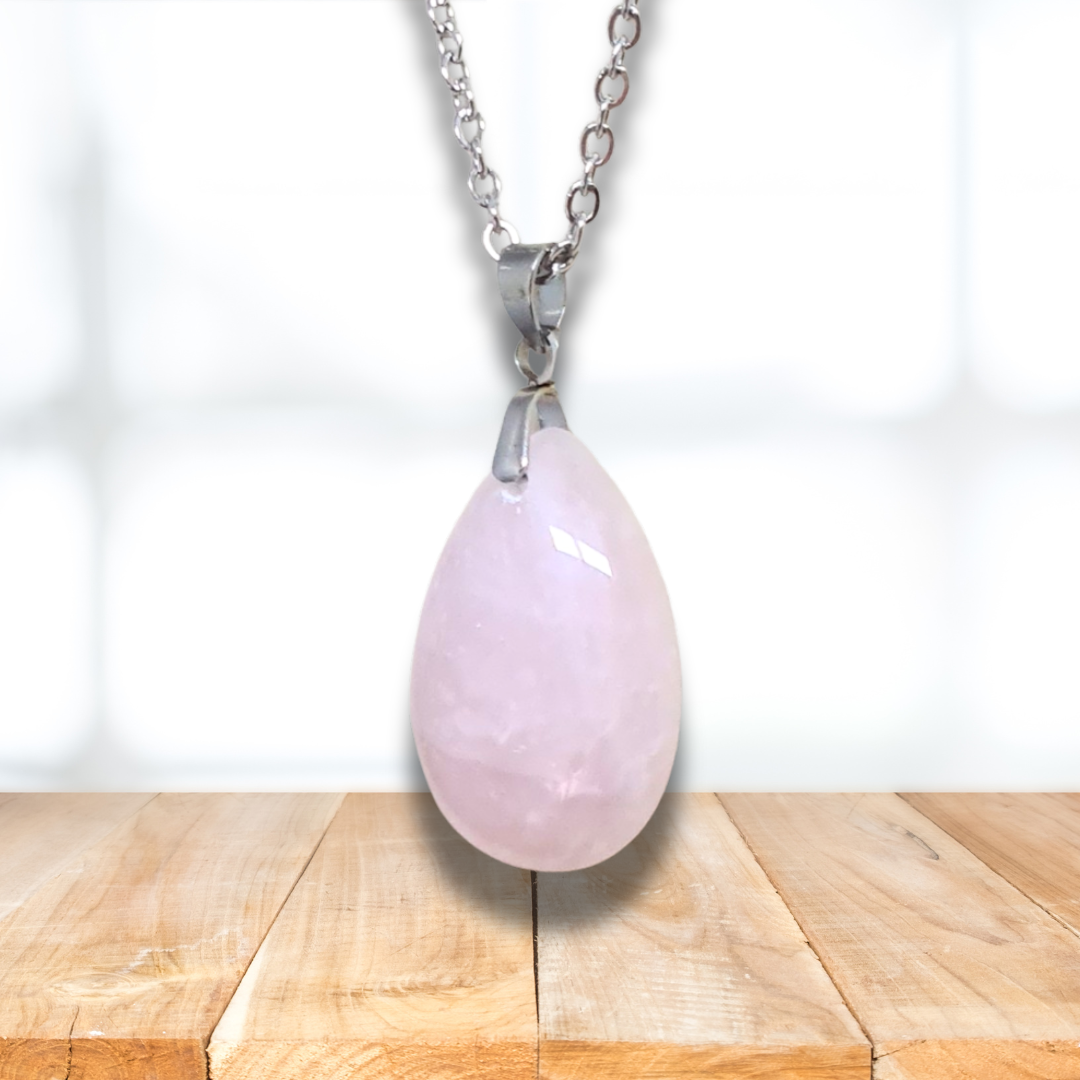 Pendentif en Quartz rose (PE2098)