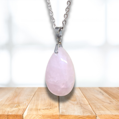 Pendentif en Quartz rose (PE2098)