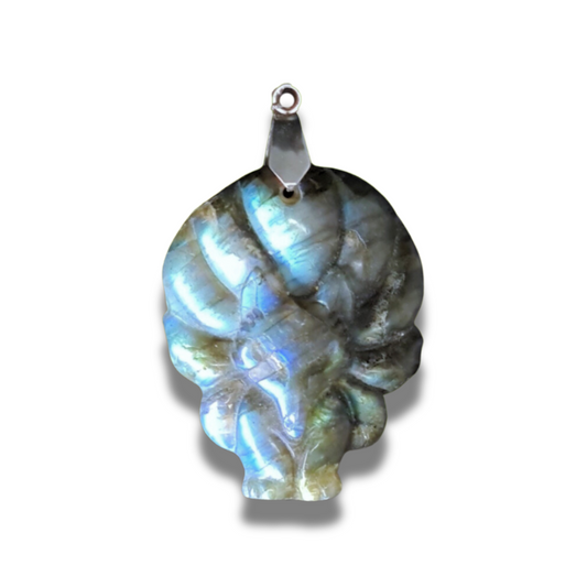 Pendentif Renard en Labradorite (PE1279-3) - ENAE Minéraux