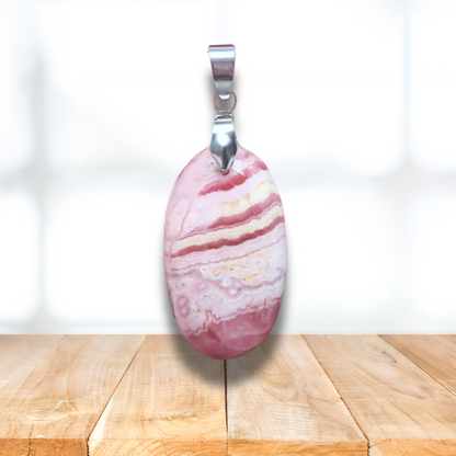 Pendentif en Rhodochrosite (PE1202) - ENAE Minéraux