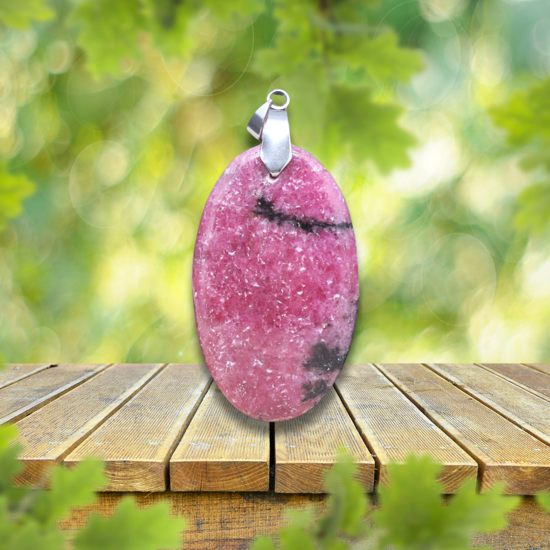 Pendentif en Rhodonite (PE1493)