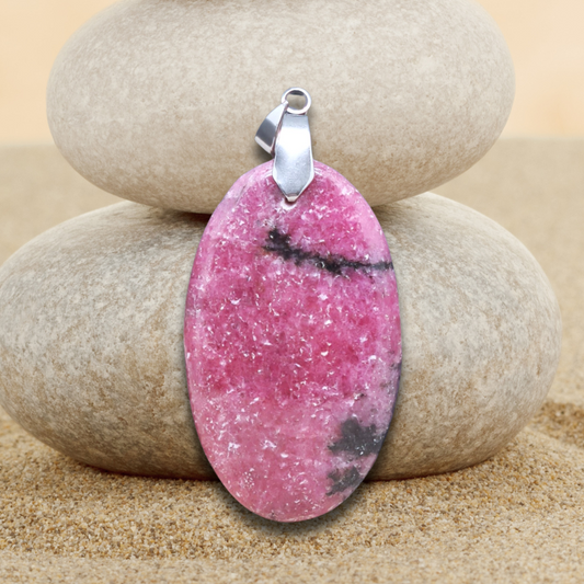 Pendentif en Rhodonite (PE1493)