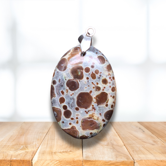 Pendentif en Rhyolite Astéroïde (PE1520) - ENAE Minéraux