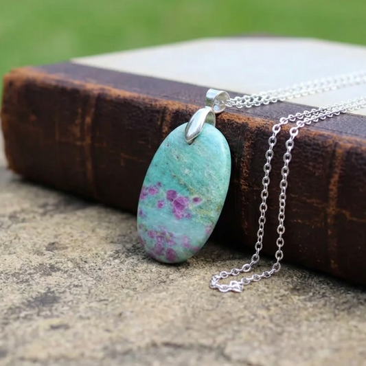 Pendentif en Rubis sur Fuchsite (PE1424-3)