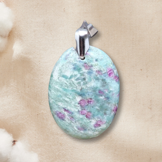 Pendentif en Rubis sur Fuchsite (PE1424-4)