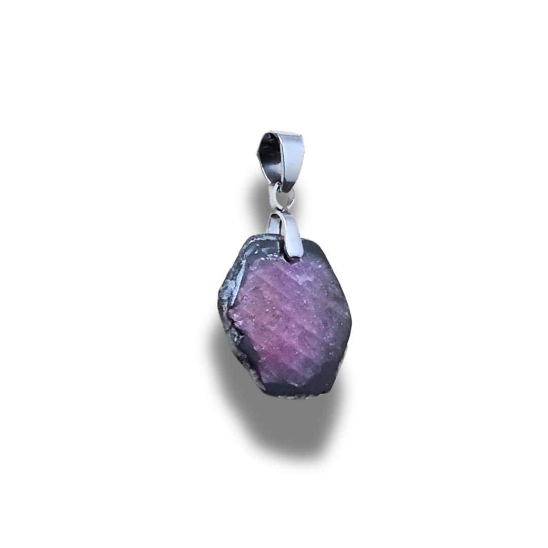 Pendentif en Rubis et Schiste (PE2021-2)