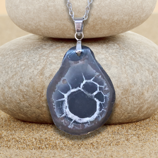 Pendentif en Septaria dos brut (PE1331)