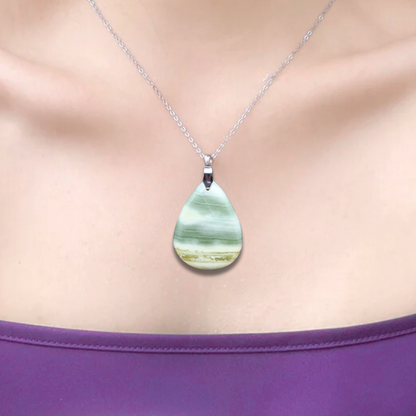Pendentif en Serpentine (PE1247) - ENAE Minéraux