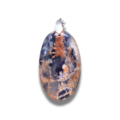 Pendentif en Sodalite et Cancrinite (PE1224) - ENAE Minéraux