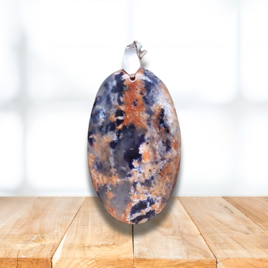 Pendentif en Sodalite et Cancrinite (PE1224)