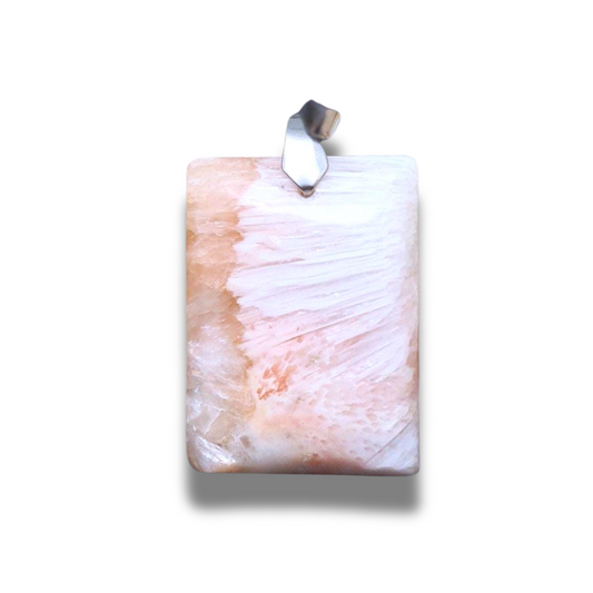 Pendentif en Scolécite et Stilbite (PE1429) - ENAE Minéraux