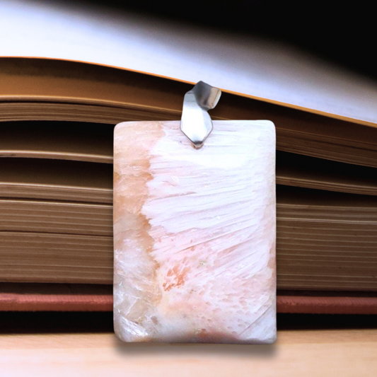 Pendentif en Scolécite et Stilbite (PE1429)