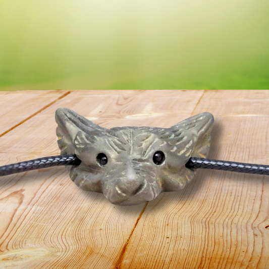 Pendentif Tête de loup en Pyrite (PE1100-10)
