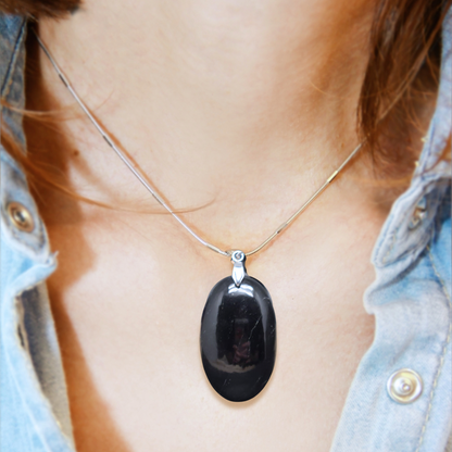 Pendentif en Tourmaline noire (PE1168)