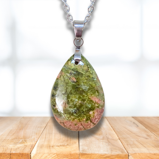 Pendentif en Unakite (PE972) - ENAE Minéraux
