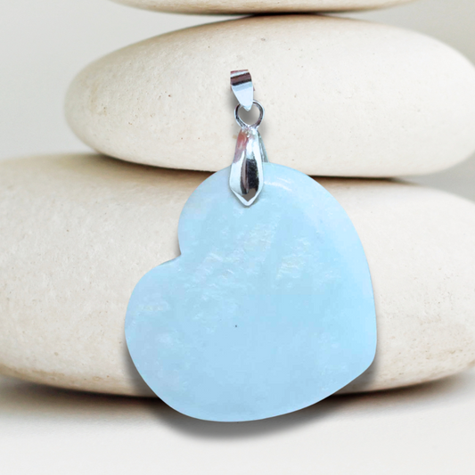 Pendentif cœur en Dickite (PE1903)