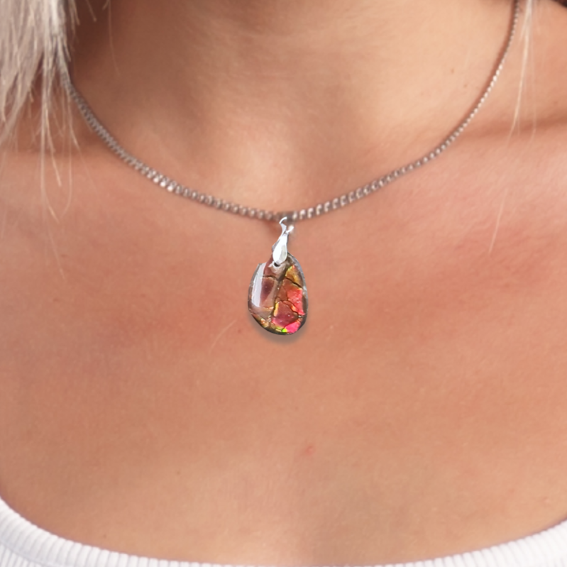 Pendentif en Ammolite (PE1909-3)