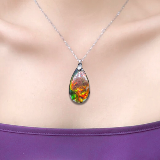 Pendentif en Ammolite (PE1814) - ENAE Minéraux