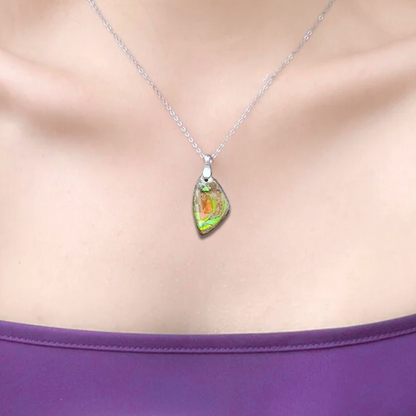 Pendentif en Ammolite (PE1909-1) - ENAE Minéraux