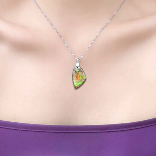 Pendentif en Ammolite (PE1909-1) - ENAE Minéraux