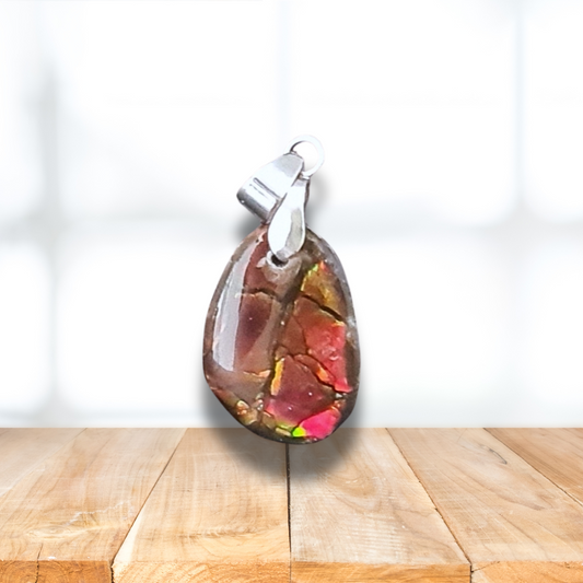 Pendentif en Ammolite (PE1909-3) - ENAE Minéraux