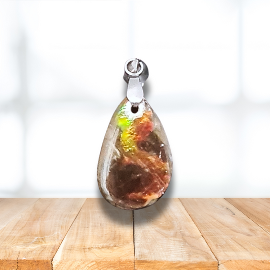 Pendentif en Ammolite (PE1909-2) - ENAE Minéraux