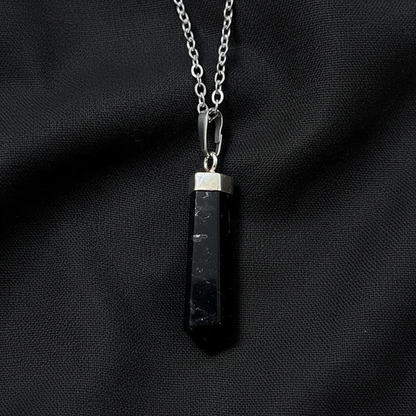 Pendentif en pointe de Tourmaline noire (PE1553-2)